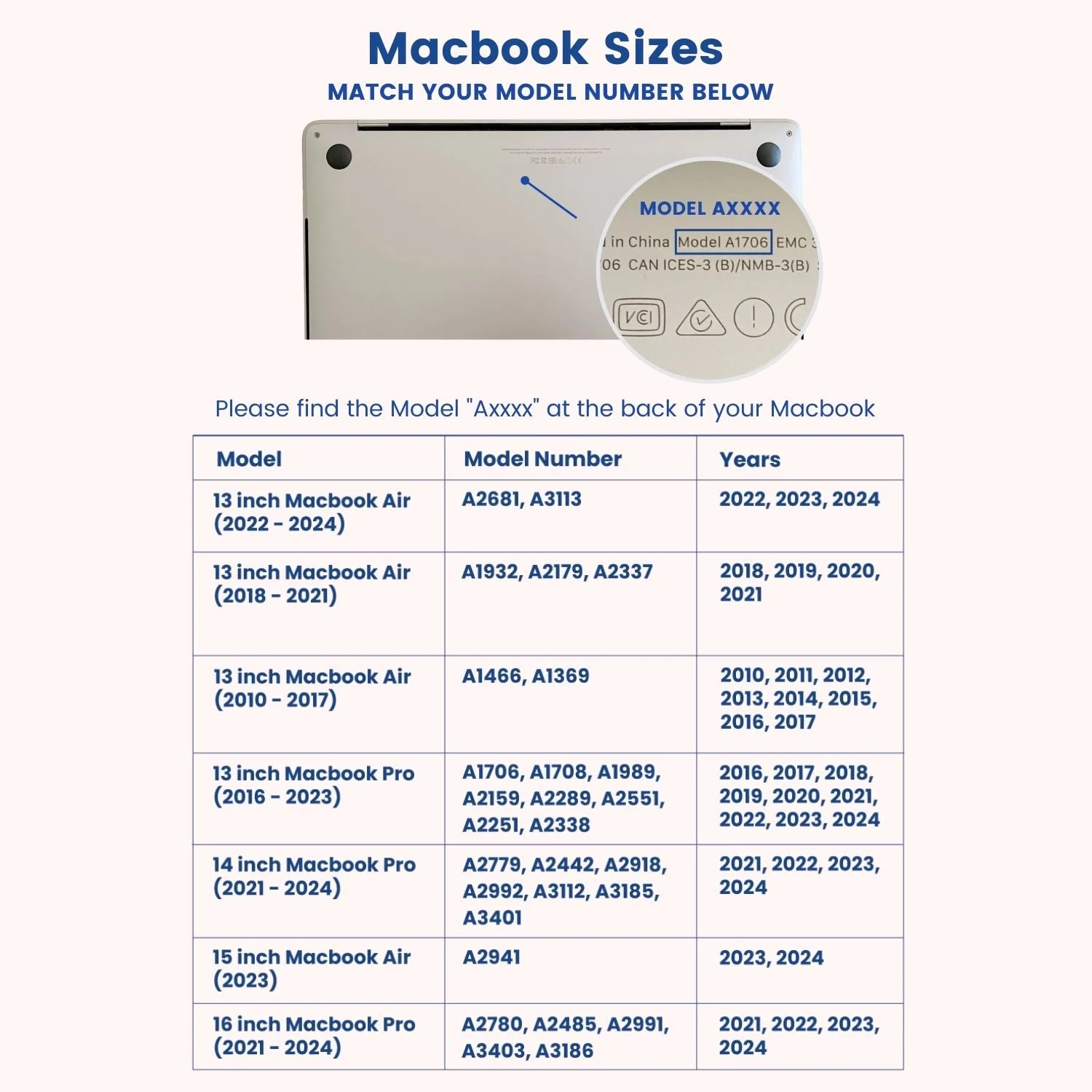Macbook Series - Smooth Leather Hard Shell Case - Pale Pink